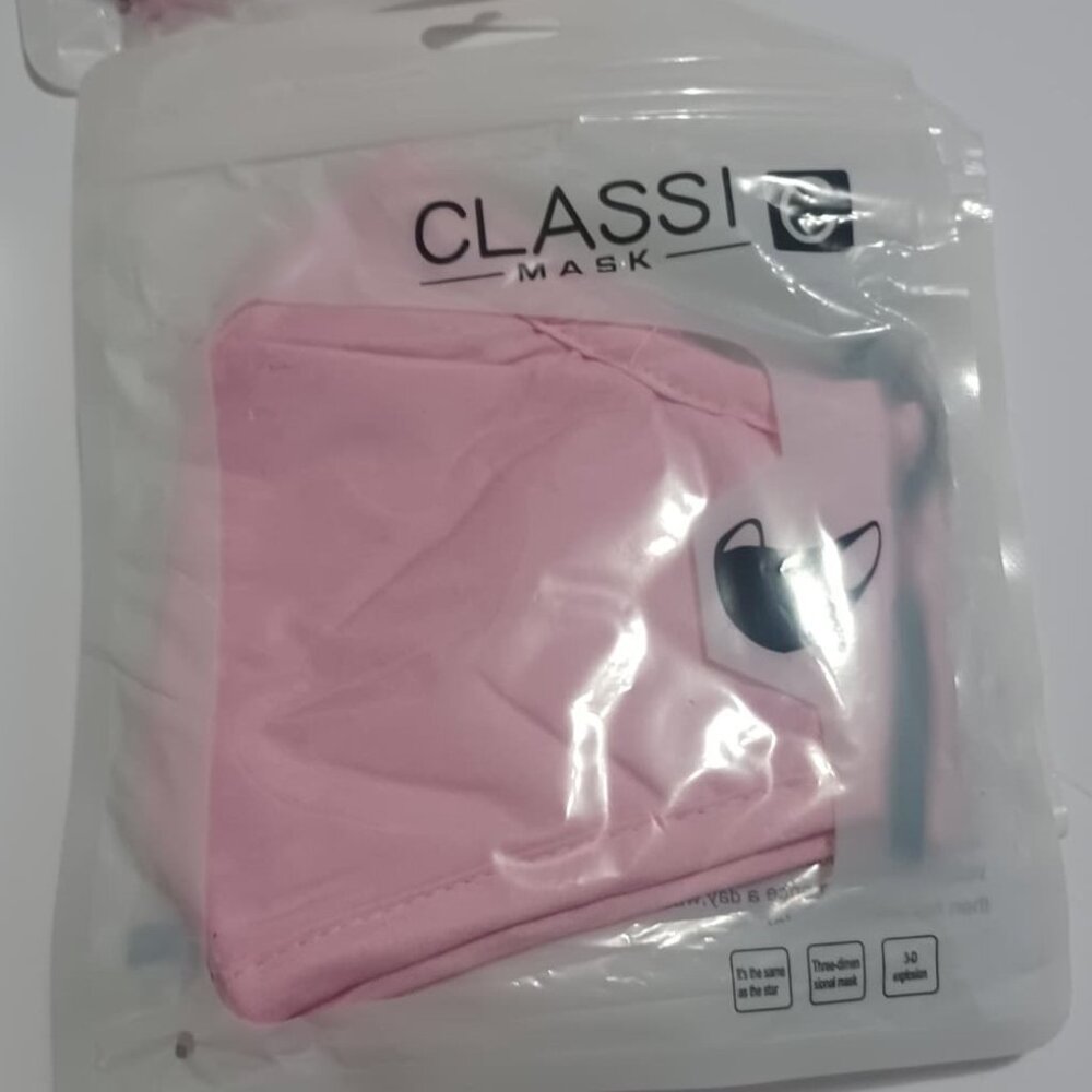 Classi-C Reusable Face Masks, Non-Medical, Pack of 10 Light Pink